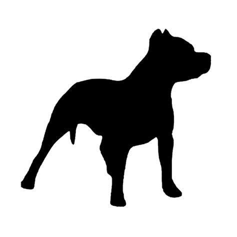 Pitbull Silhouette Vector At Vectorified Collection Of Pitbull