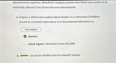 Solved Obj The Condensed Product Line Income Statement Chegg