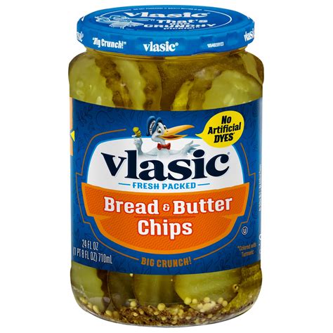 Vlasic Bread And Butter Pickles Sweet Pickle Chips 24 Fl Oz Jar