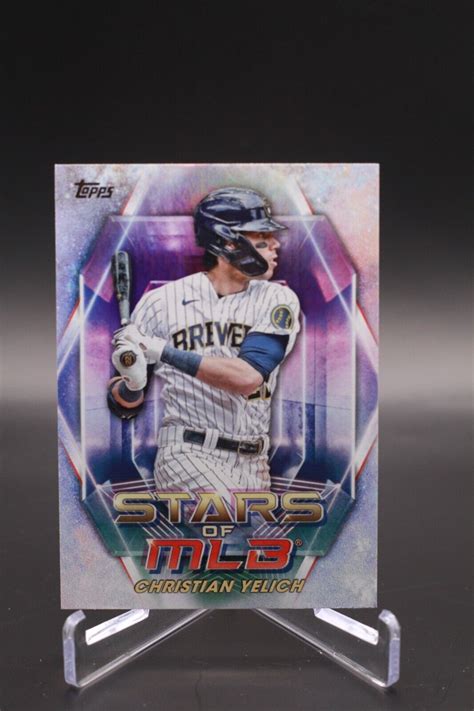 Topps Series Christian Yelich Stars Of Mlb Insert Smlb