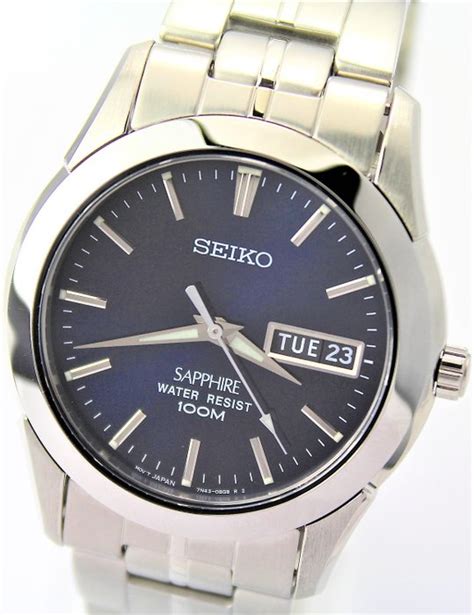 Seiko Sapphire Crystal 100 M Blue Dial Hombre 2011 Catawiki