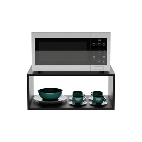 Nicho para Micro ondas Forno Elétrico Cozinha Preto 60cm