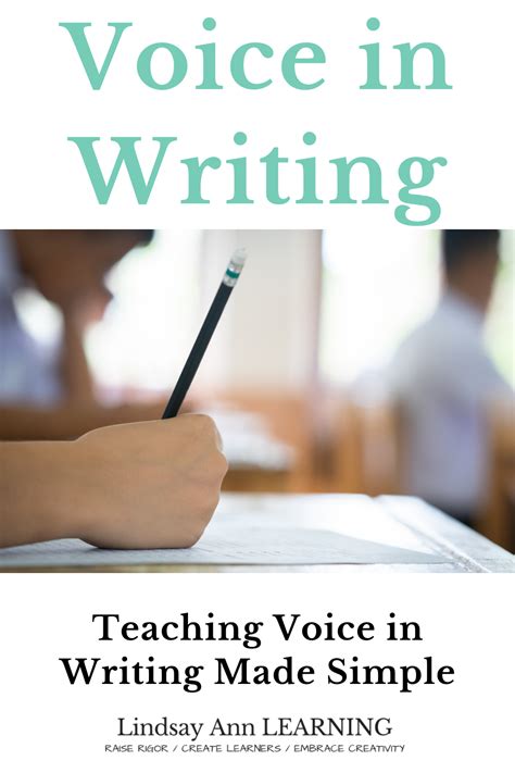 Teaching Voice In Writing Made Simple Lindsay Ann Learning Teaching