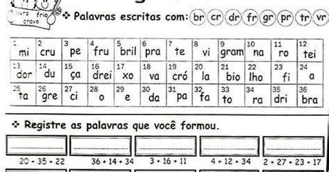 Pedagogas da paz Atividade De Ortografia Formação de Palavras