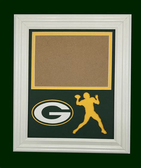 Green Bay Packers Silhouette Photo Frame - Etsy