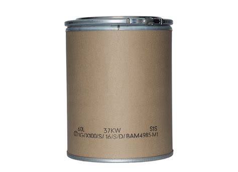 Cardboard Barrels Around 60L Un Packaging