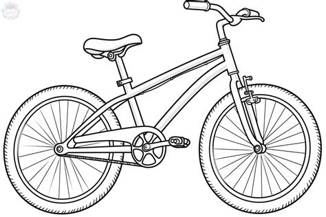 Bicycle Coloring Pages