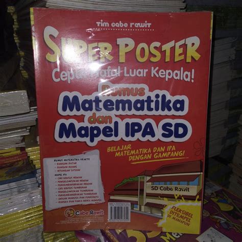 Jual Super Poster Rumus Matematika Dan Mapel IPA SD Vup1 Kab Bantul