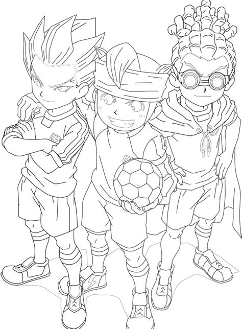 Inazuma Eleven Go Para Colorear E Imprimir