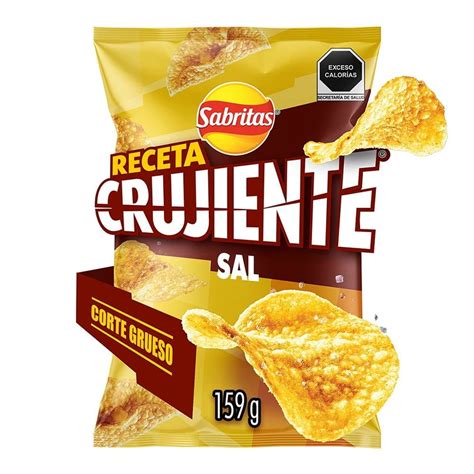 Papa Sabritas Receta Crujiente Sal 159 G Walmart