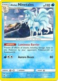 Game Card Alolan Ninetales Sm Burning Shadows Pok Mon Tcg Deck