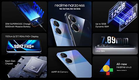 Realme Narzo N Display At Hz Mediatek Helio G Chip And