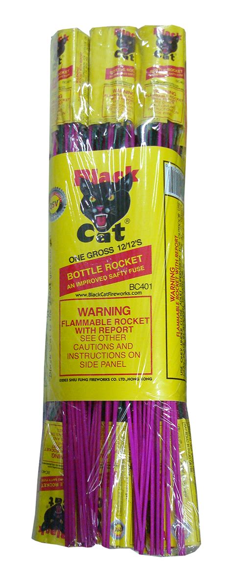 Black Cat Bottle Rocket Miller Fireworks