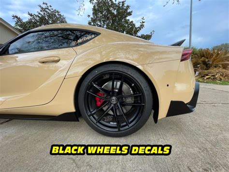 Mk5 Supra Wheel Decals With 19 Wheels