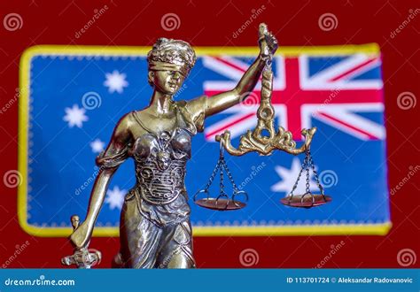 Australian Lady Justice Stock Photo Image Of Flag Advocate 113701724