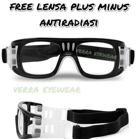 Jual Free Lensa Minus Frame Kacamata Olahraga Basket Futsal Volley