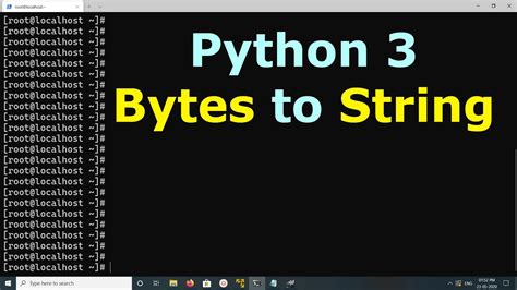 Python How To Convert Bytes To String Youtube