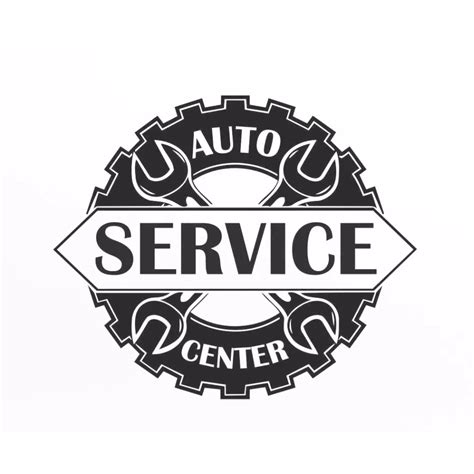 Auto Service Center Logo Window Sticker Vinyl Decal Repair Car Station ...