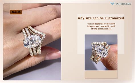 Tianyu Gem Gold Jewelry Wholesale Vendors Oval Cut Moissanite Diamonds