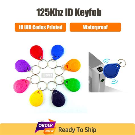 10P 125Khz RFID Keyfob LF Proximity Keychain Low Frequency RFID Tag