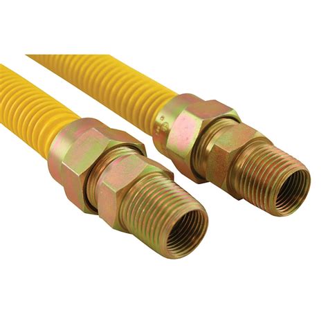 Gas Connector Coated With Fitting Mip X Mip X