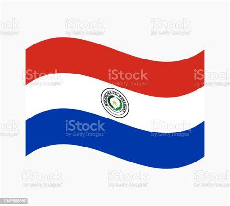 Ilustración De Bandera Paraguaya Diseño De Ilustración Vectorial