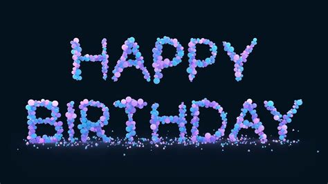 3d Text Animation Happy Birthday Youtube