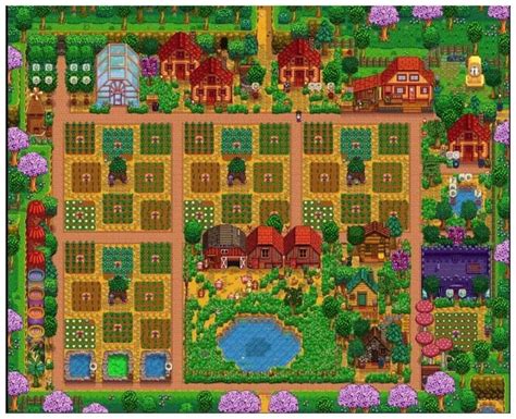 Stardew Valley Simple Farm Layout