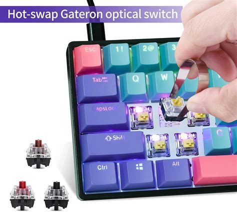 Buy GTSP Gk61 60 Mechanical Keyboard Gaming Custom SK61 Hot Swappable