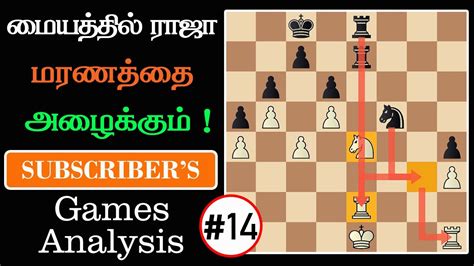 Subscribers Games Analysis 14th Weekly Rapid Tamil Chess Channel