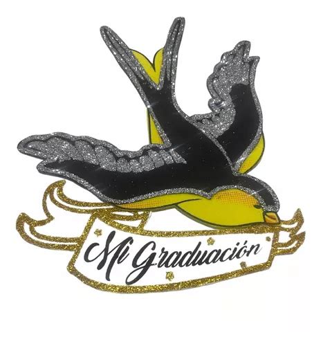 Golondrina Graduación Figura Foamy 21x 18 Centro De Mesa | Meses sin ...