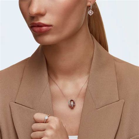 Swarovski Smykke Further Pendant White Rose Gold Tone Plated