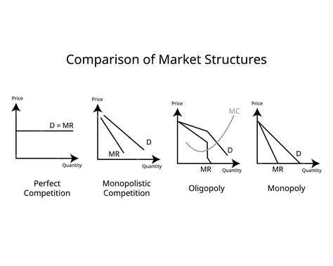 Premium Vector Comparison Of Market Structures Of Perfect Competition