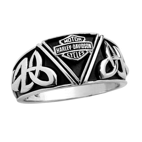 Men S Harley Davidson Wedding Band Sterling Silver Celtic Design By