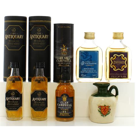 Assorted Scotch Whisky Miniatures X6 Auction A80636 The Whisky Shop