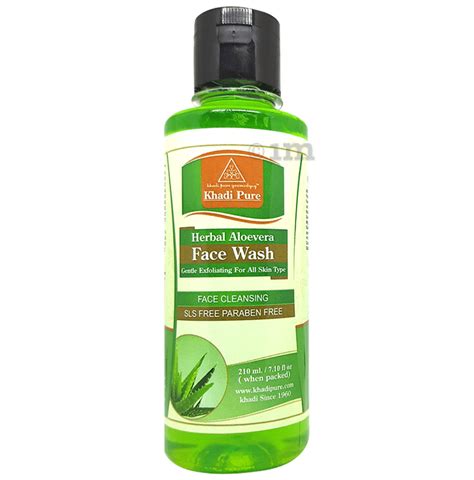 Khadi Pure Herbal Aloe Vera Face Wash Sls Paraben Free Buy Bottle Of