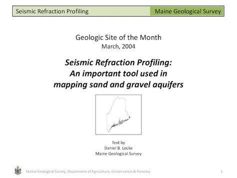 Pdf Seismic Refraction Profiling Dokumen Tips