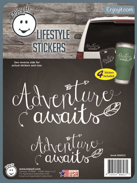 Adventure Awaits Stickers - Enjoy It