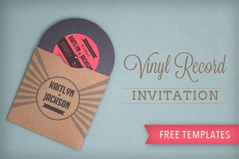 Totally Rockin Diy Vinyl Record Wedding Invitation