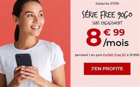 Free Mobile Profitez du forfait Série Free 90 Go à seulement 8 99