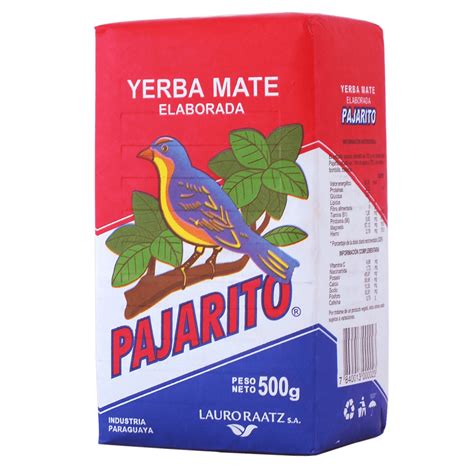 Tienda De Yerba Mate Pajarito Elaborada Con Palo Tradicional 0 5kg