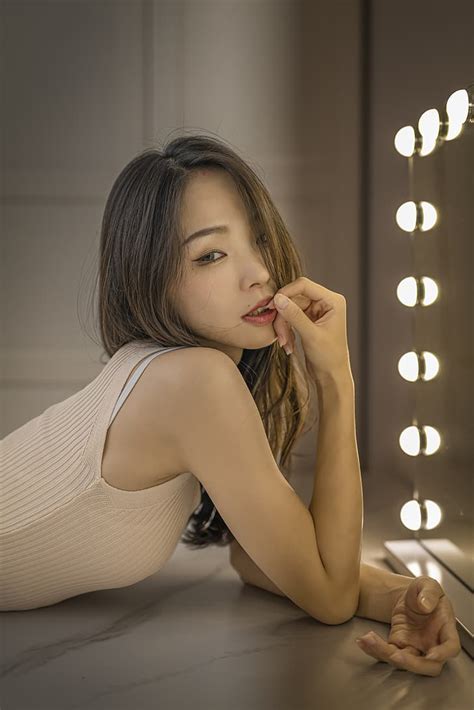 Chou Hsuan Yung Women Brunette Long Hair Asian Makeup Sensual