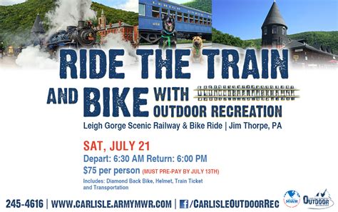 View Event Lehigh Gorge Scenic Railway And Bike Ride Carlisle