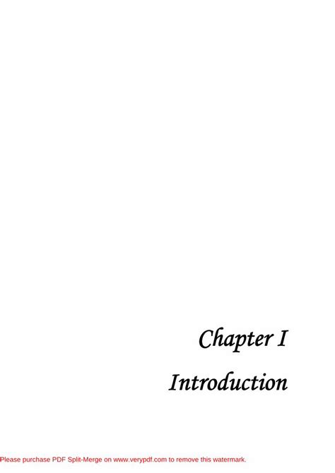 PDF Chapter I Introduction Shodhgangashodhganga Inflibnet Ac In