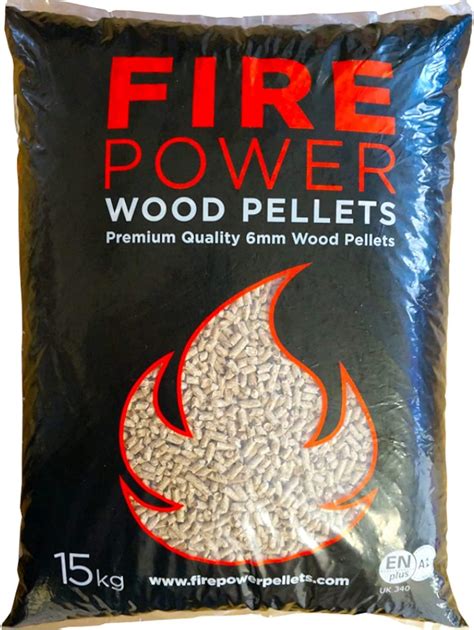 Blazers Heat007 Fuel Premium Wood Pellets 15kg Beige Uk