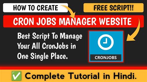 Cronjobs Create Your Own Cronjobs Management Website Youtube