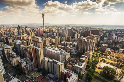 View over Johannesburg from Hillbrow; Hillbrow, Johannesburg, Gauteng ...