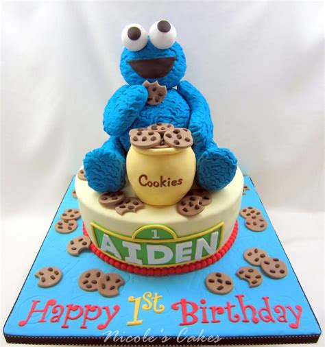 Cookie Monster Sheet Cake