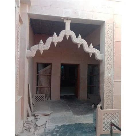 Pink Modern Sandstone Temple Gate At Rs 900 Sq Ft In Dausa ID