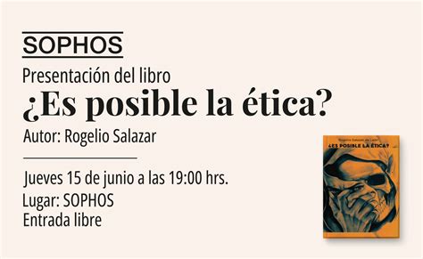 SOPHOS librería on Twitter Libro Es posible la ética Autor